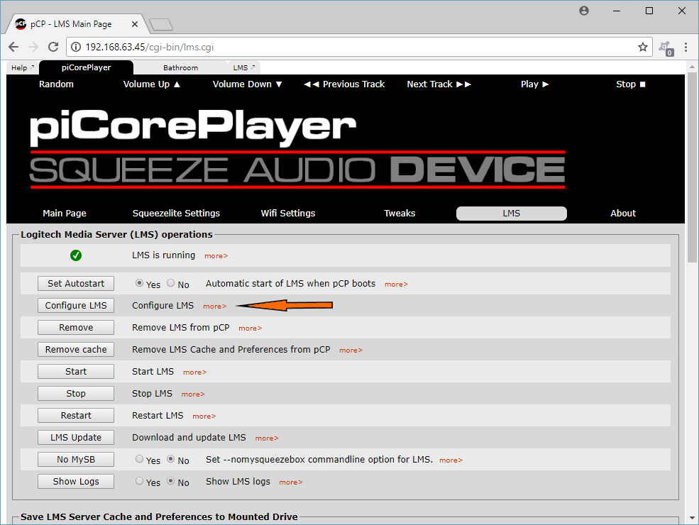 configure lms