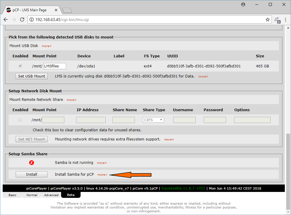 install samba