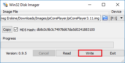 Win32 Disk Imager - Write Win32 Disk Imager - Write