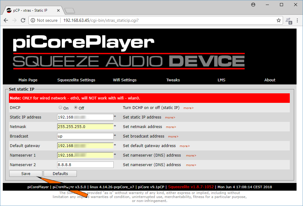pcp set fixed ip address pcp set fixed ip address