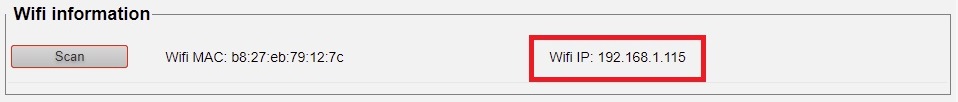 Wifi IP address Wifi IP address